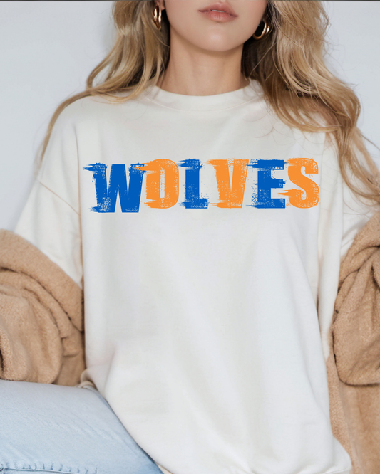 Wolves Blue And Orange