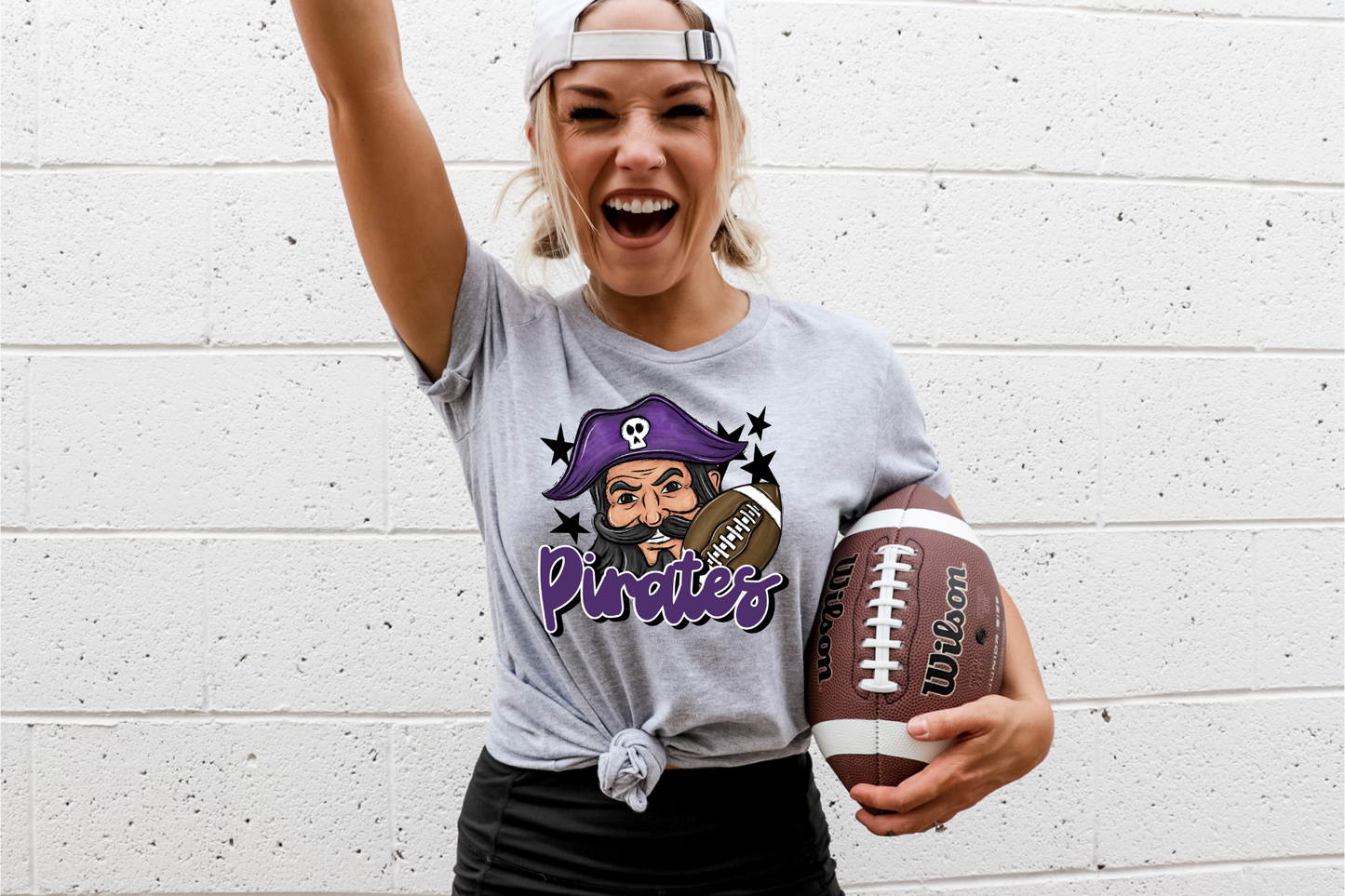 Pirates with mascot- purple