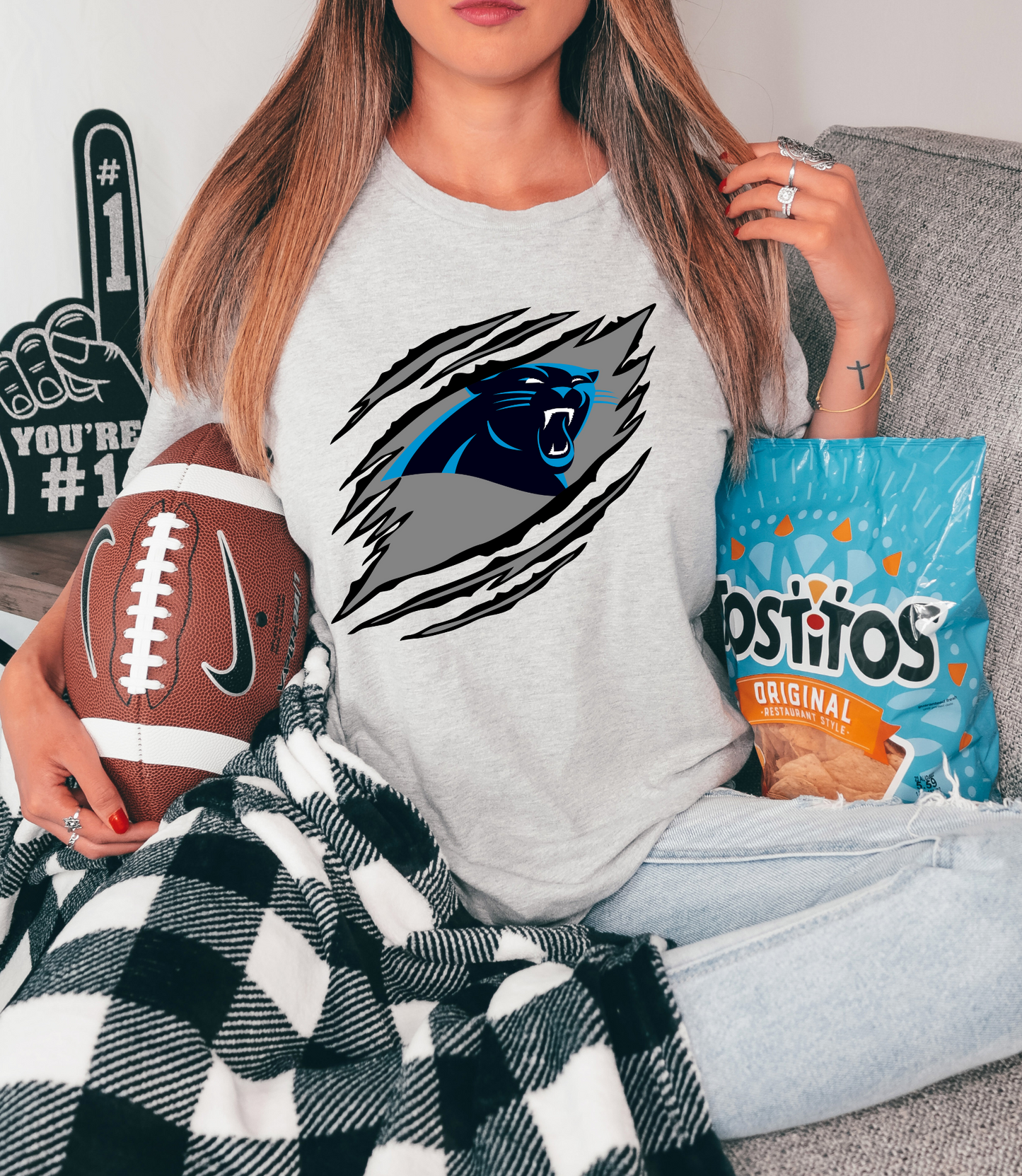 Chest tear - Carolina panthers