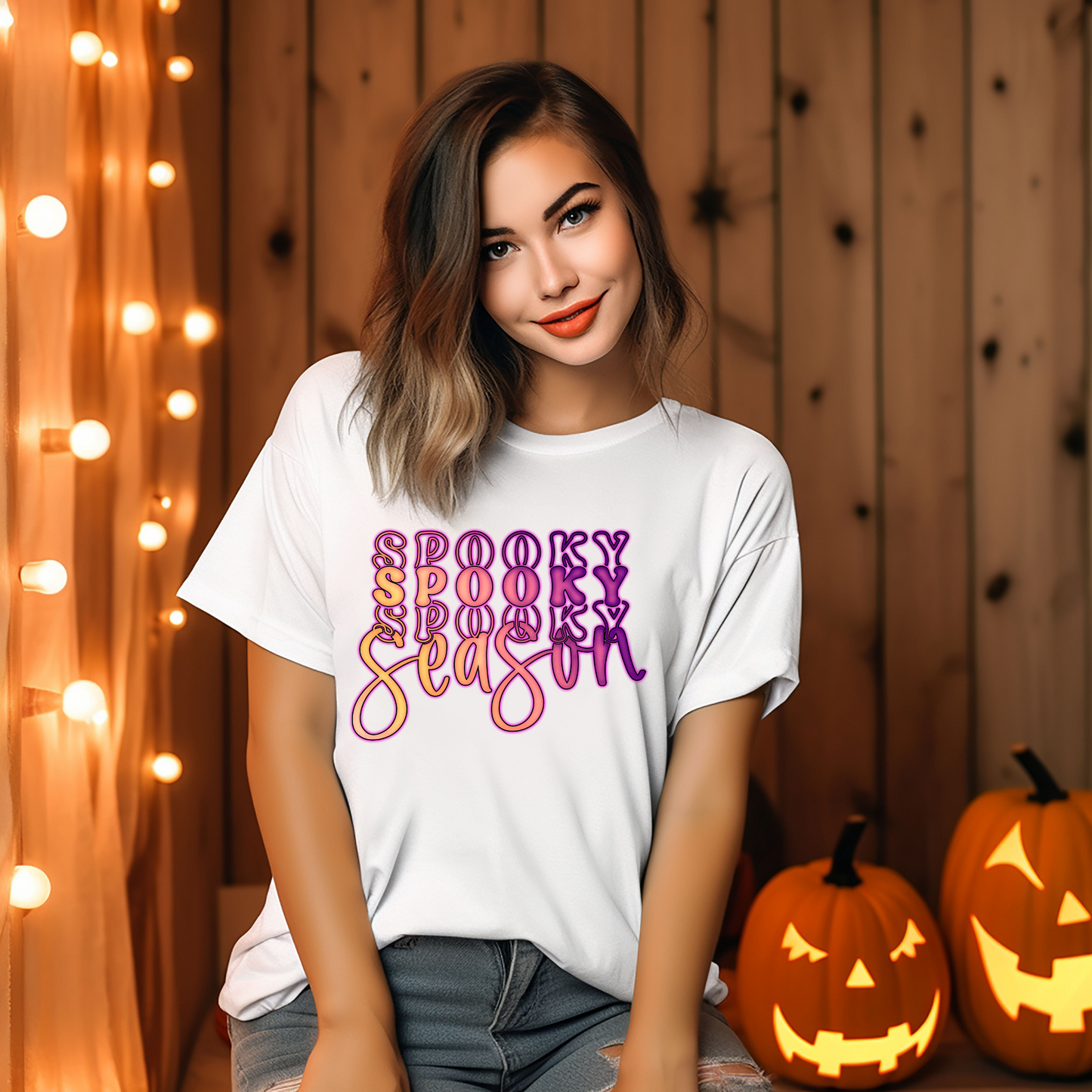 Spooky season-purple and orange