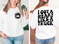 I Got A Heart Like A Truck POCKET - DTF Transfer