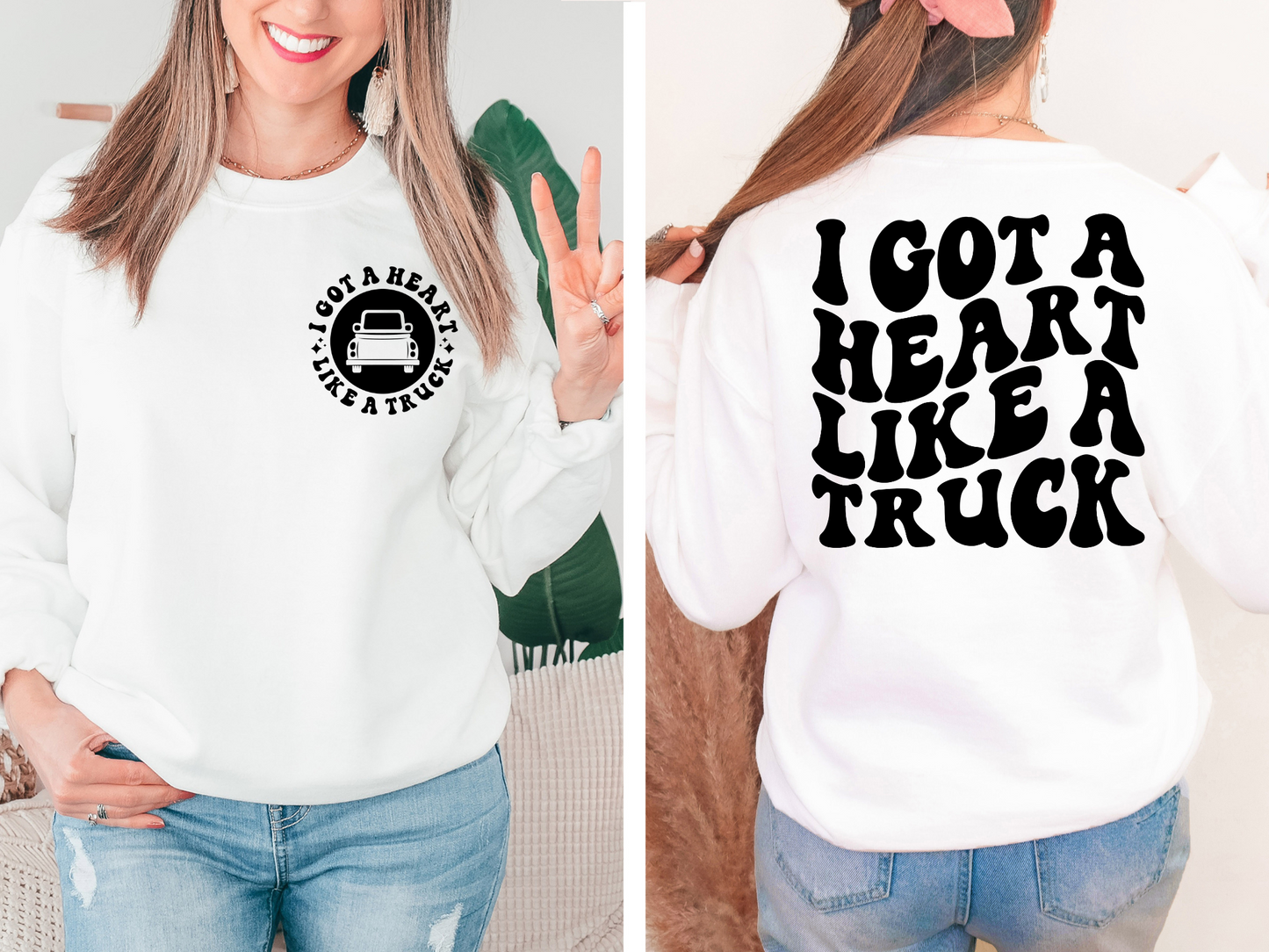 I Got A Heart Like A Truck BACK - DTF Transfer