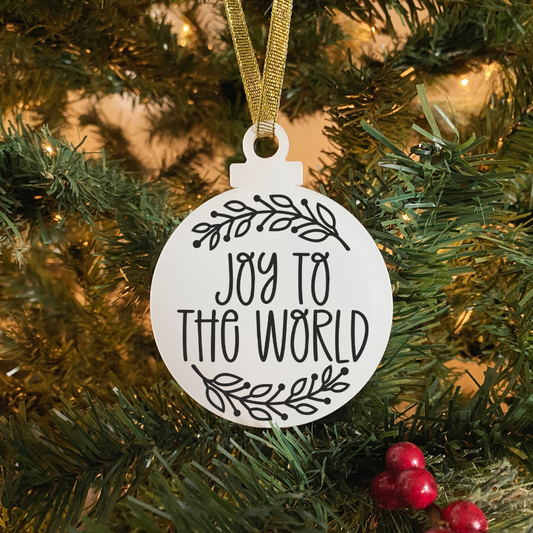 Joy To The World Wreath - UV DTF
