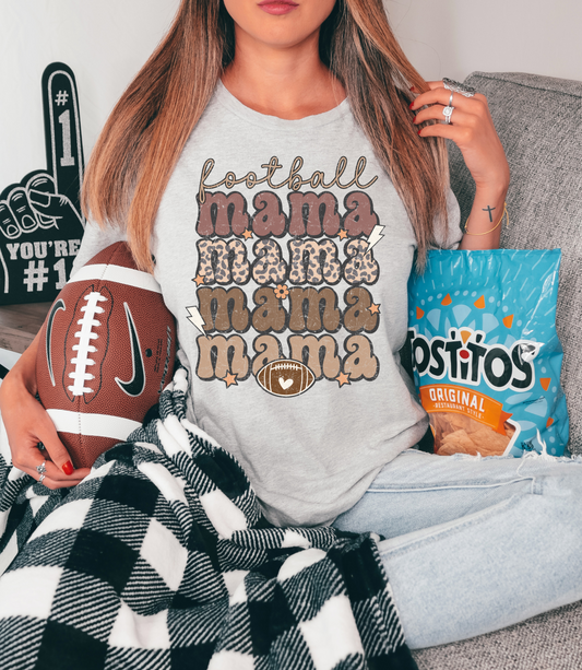 Football mama - cheetah print