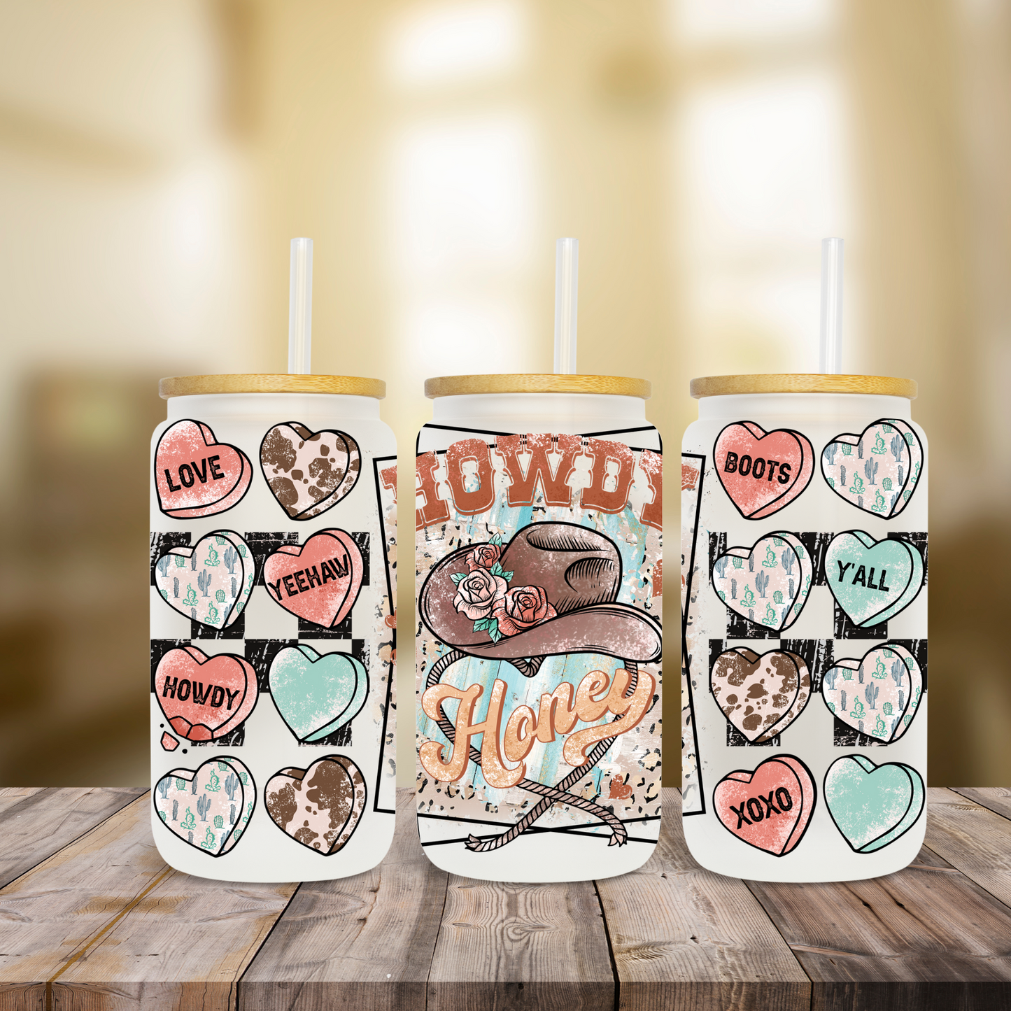 Howdy Honey Conversation Hearts - UV Libby Wrap
