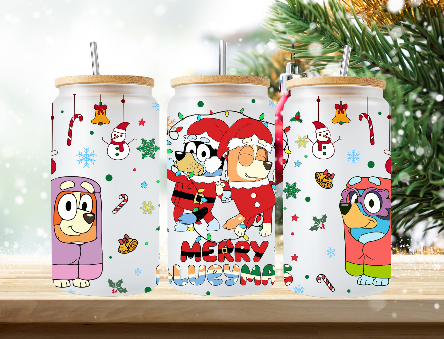 Merry Blueymas Characters - UV Libby Wrap