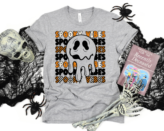 orange spooky vibes ghost drip
