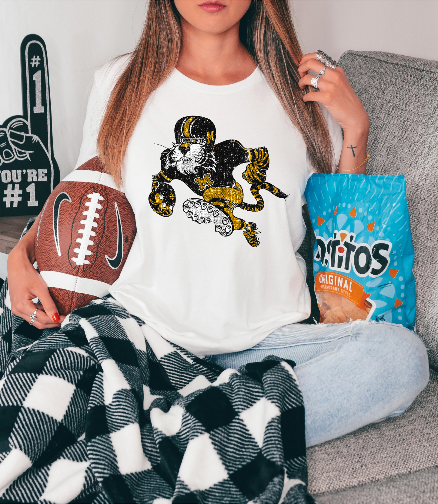 Mizzou tiger - faux sequin