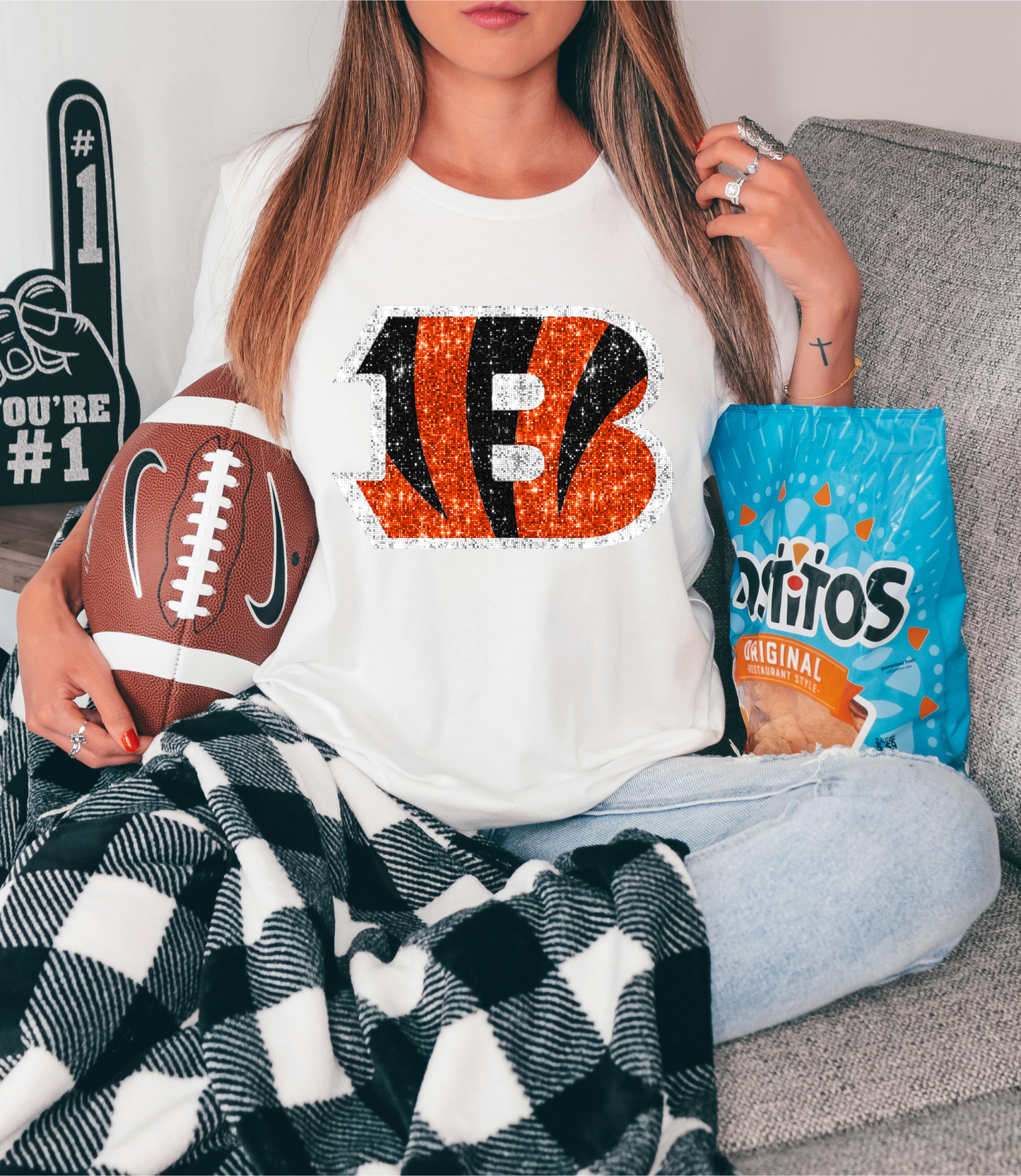 Cincinnati Bengal's - faux sequin