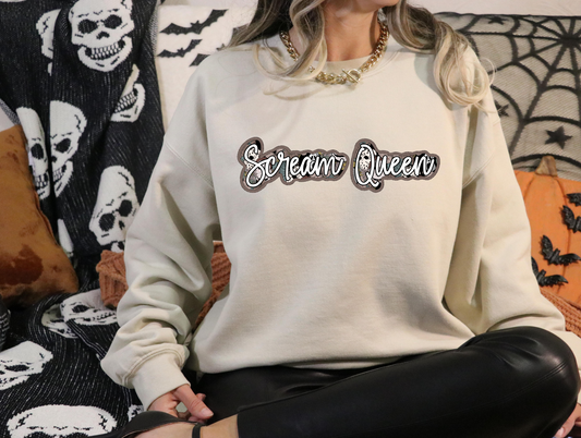 Scream Queen - horror characters and flowers