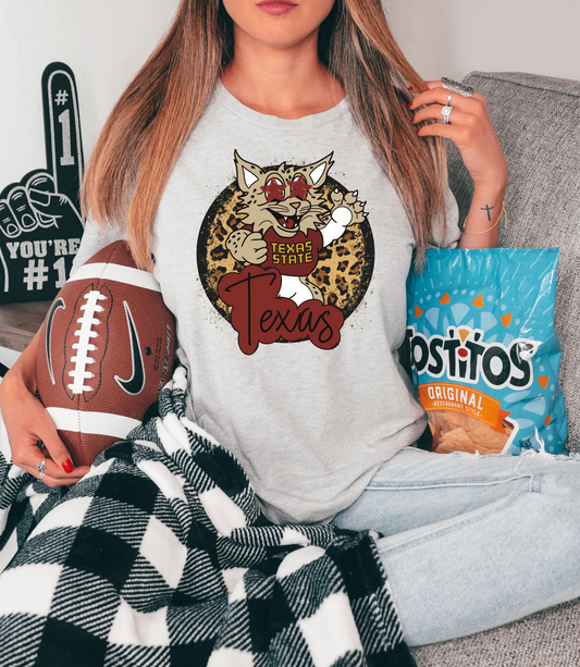Texas State mascot-cheetah print
