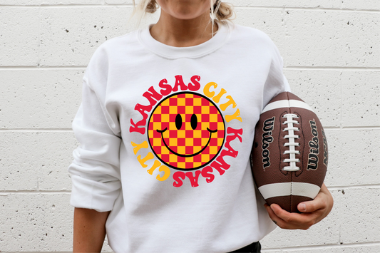 Kansas City- Checkered Smiley