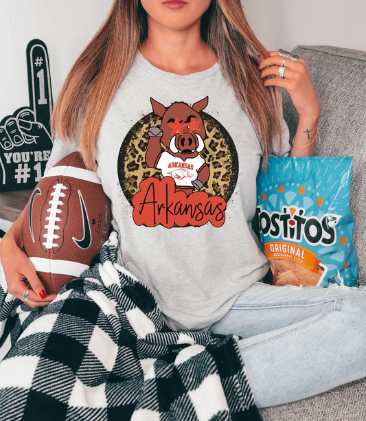 Arkansas mascot-cheetah print