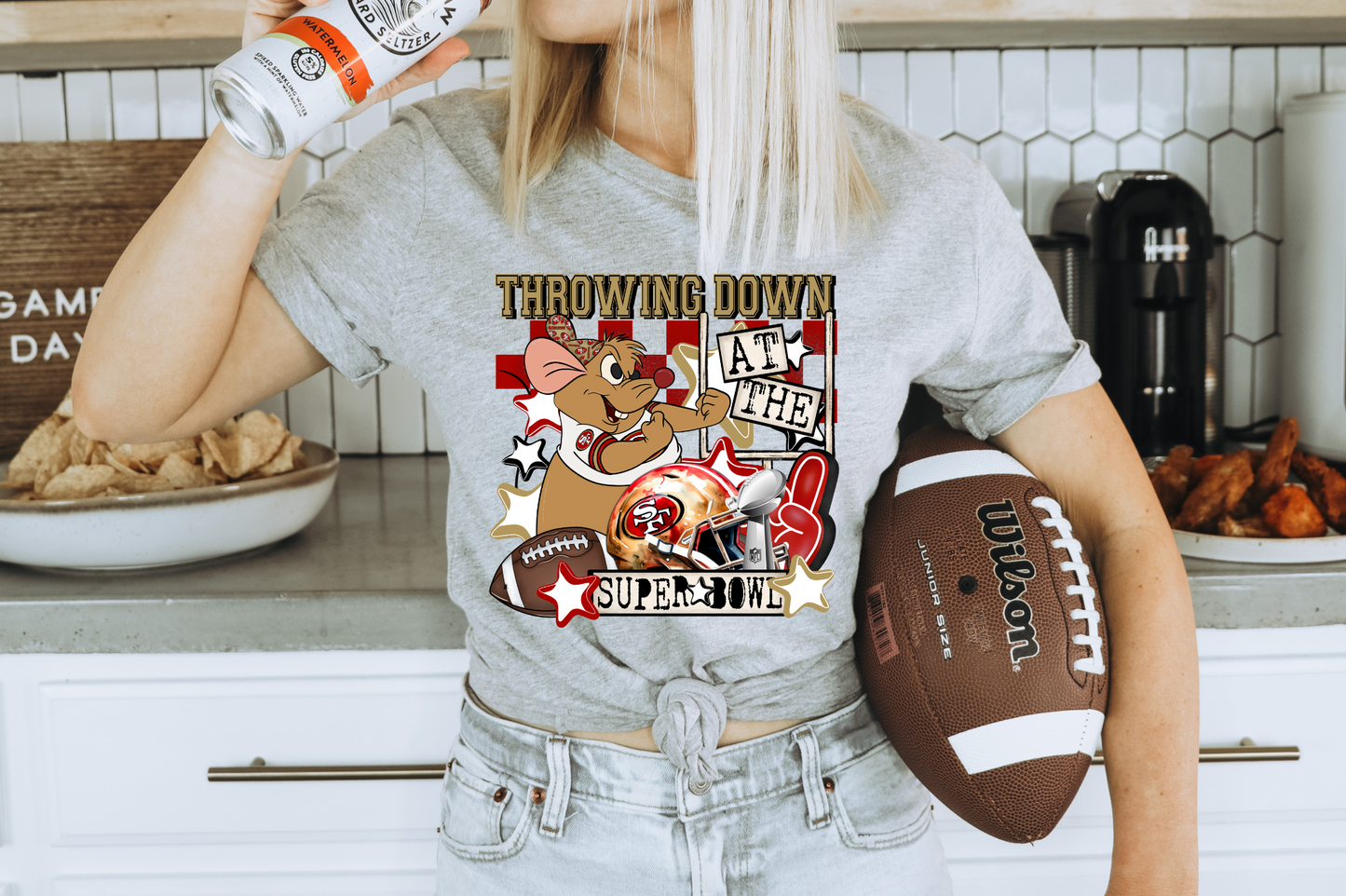 throwing down at the super bowl 49ers