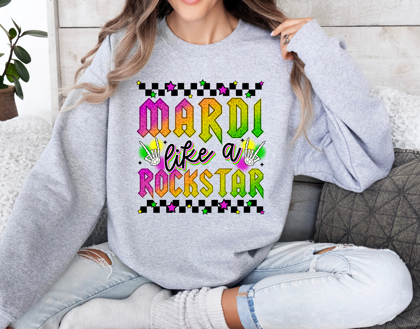 Mardi Like A Rockstar-Leopard Print