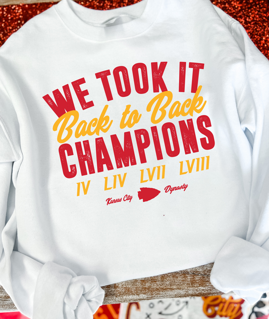 We Took It Back to Back Champions Dynasty RED/GOLD