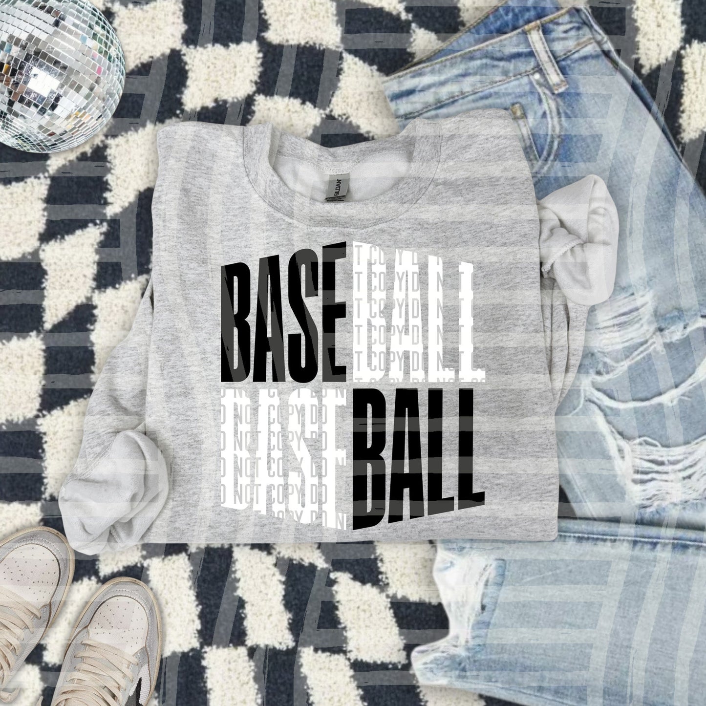 BASEBALL BLACK WHITE