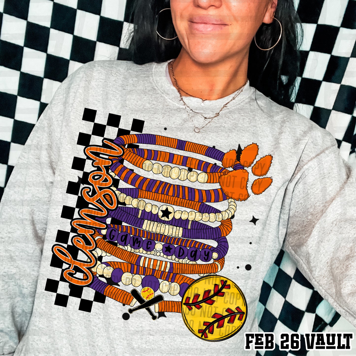 CLEMSON SOFTBALL GAME DAY BRACELETS