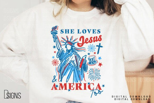 She loves Jesus & America too