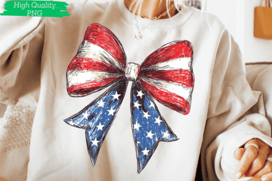 4th of July Coquette America Bow