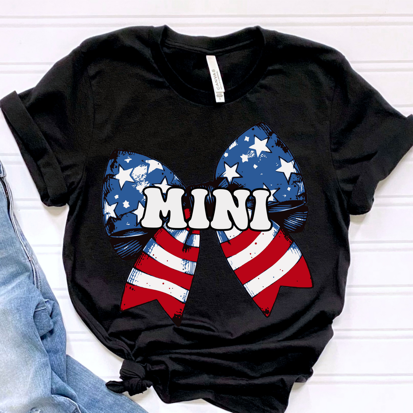 4th of July mini bow