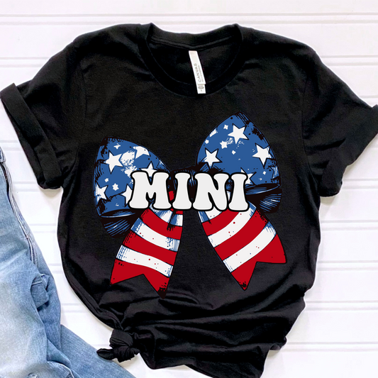 4th of July mini bow