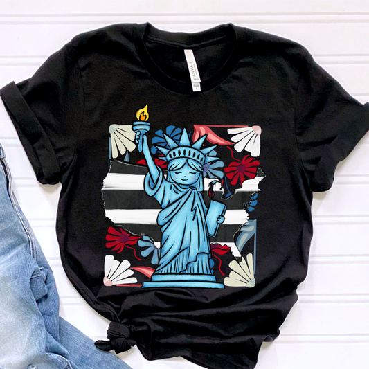4th usa flowers liberty