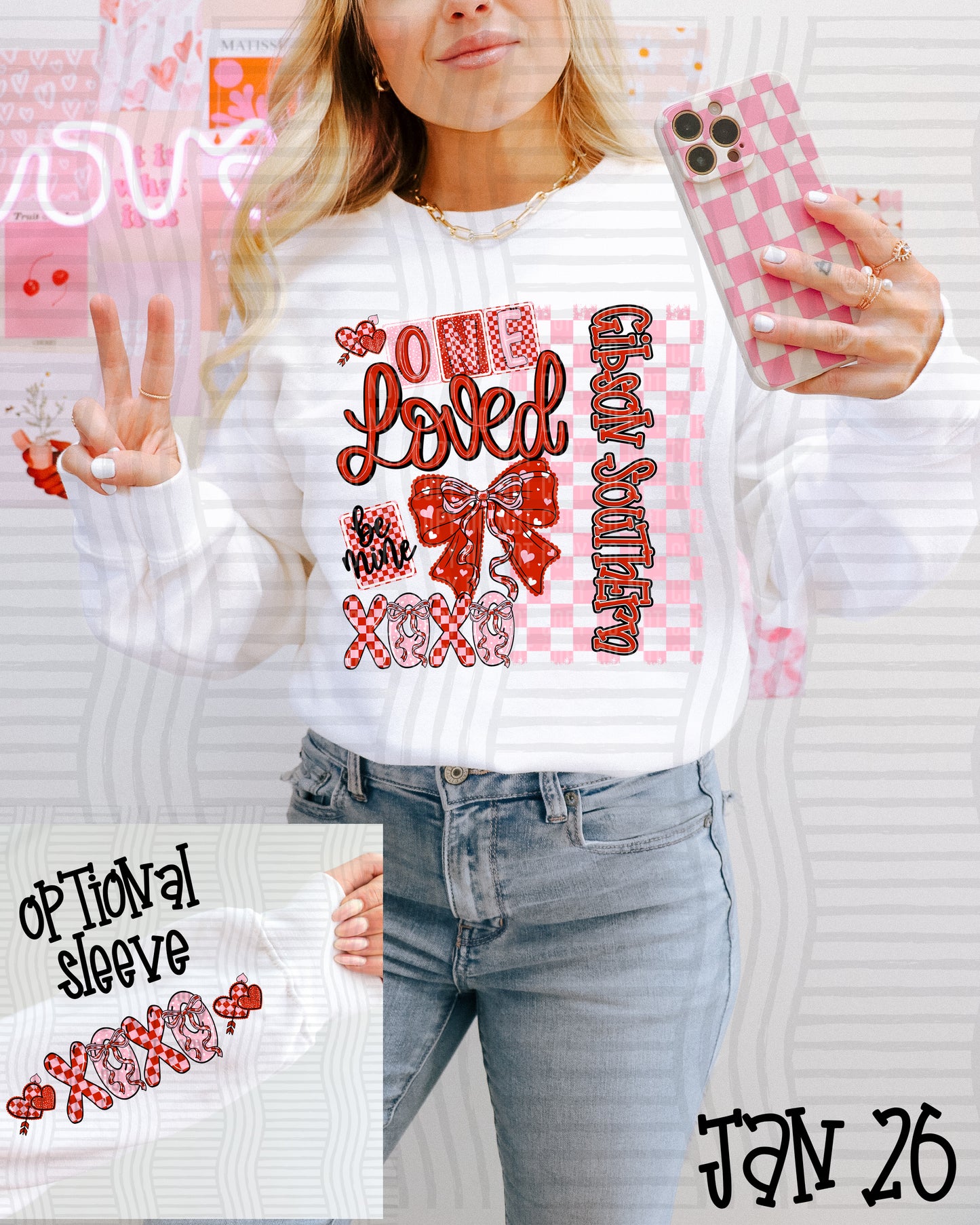 XOXO ONE LOVED GIBSON SOUTHERN (FRONT ONLY)
