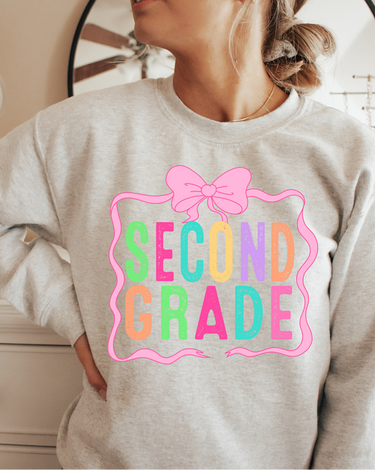 Second Grade (pink bow)