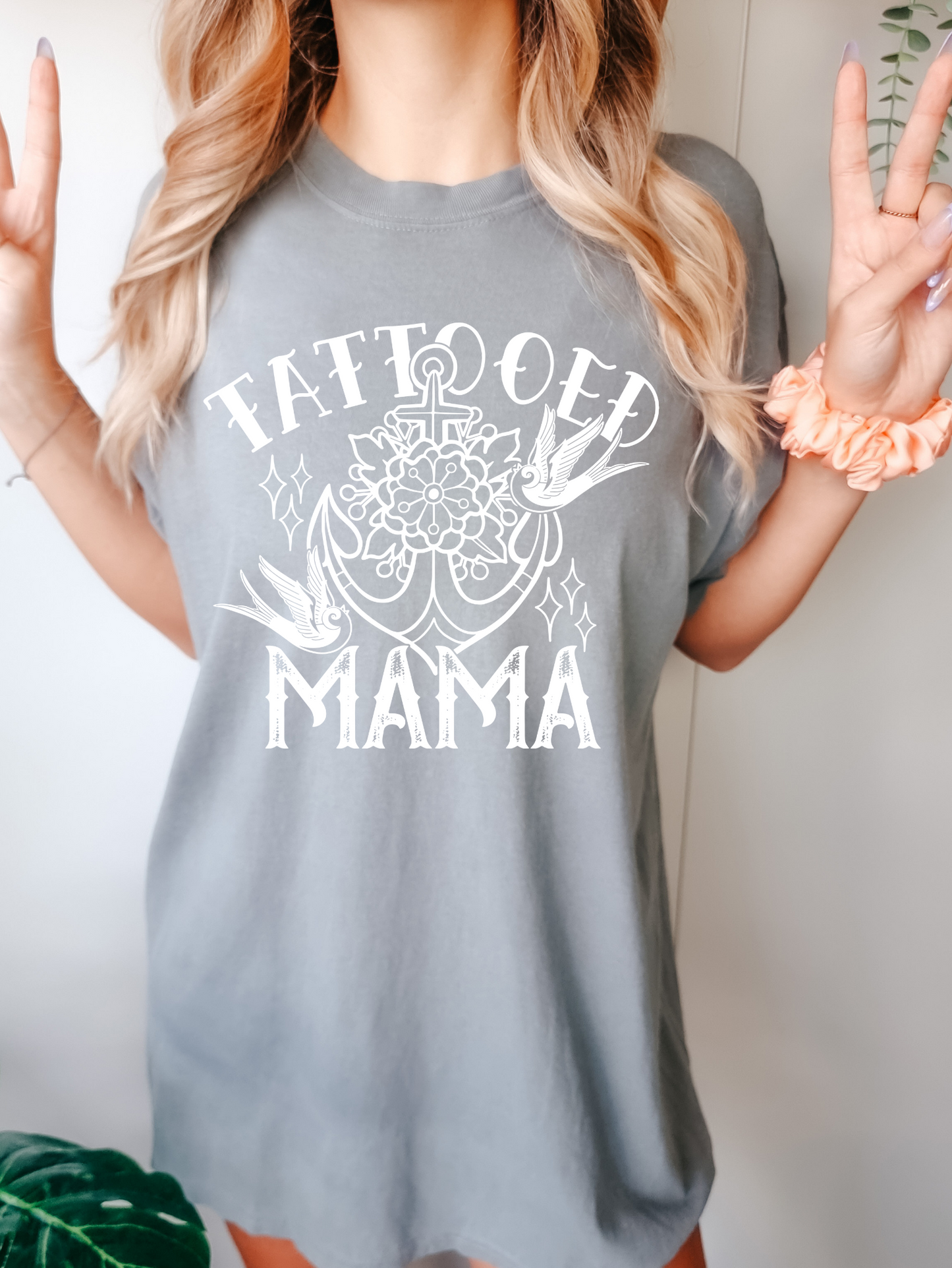Tattooed mama-white