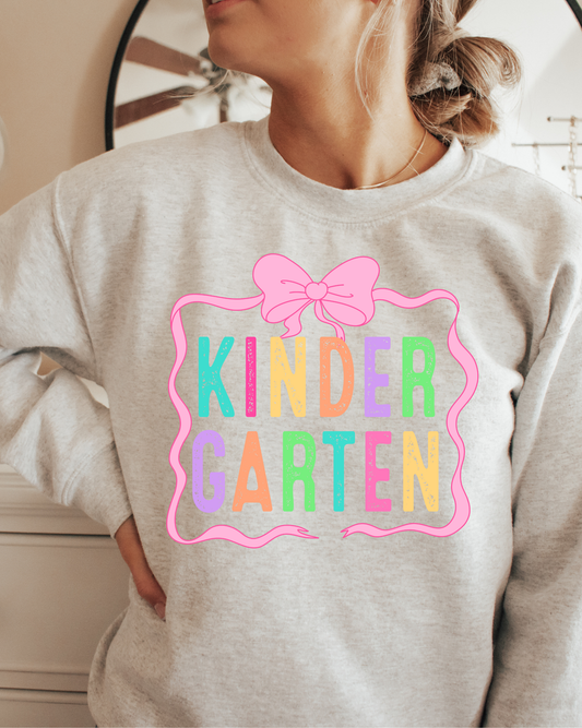 Kindergarten (pink bow)