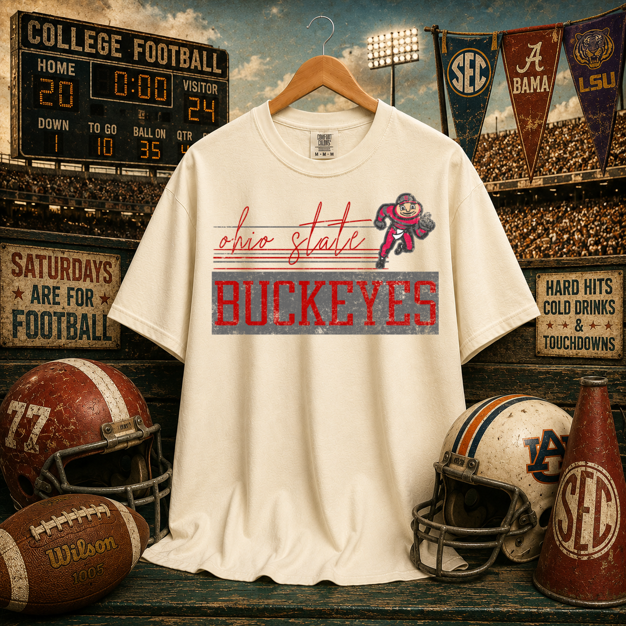 Retro Vibe Ohio State Buckeyes