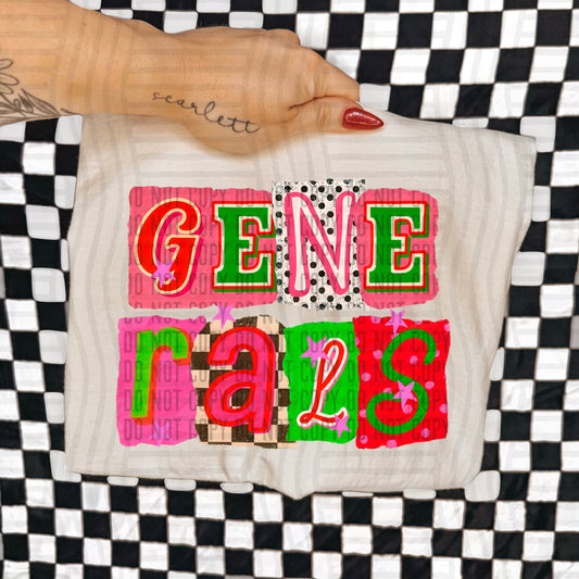 GENERALS RED & GREEN CHECKERS