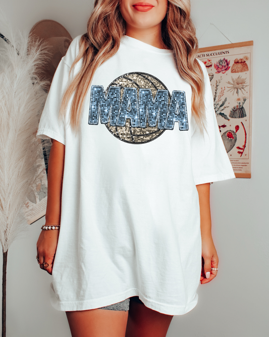 Mama Light Blue Glitter Volleyball