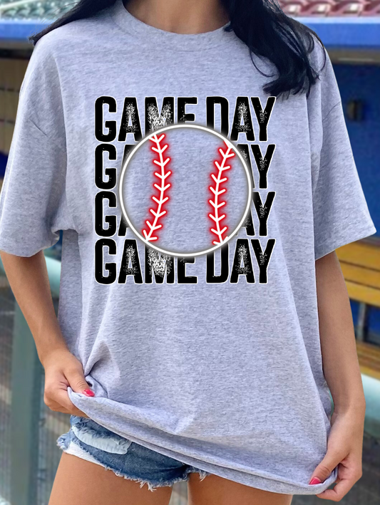 Game day-white baseball