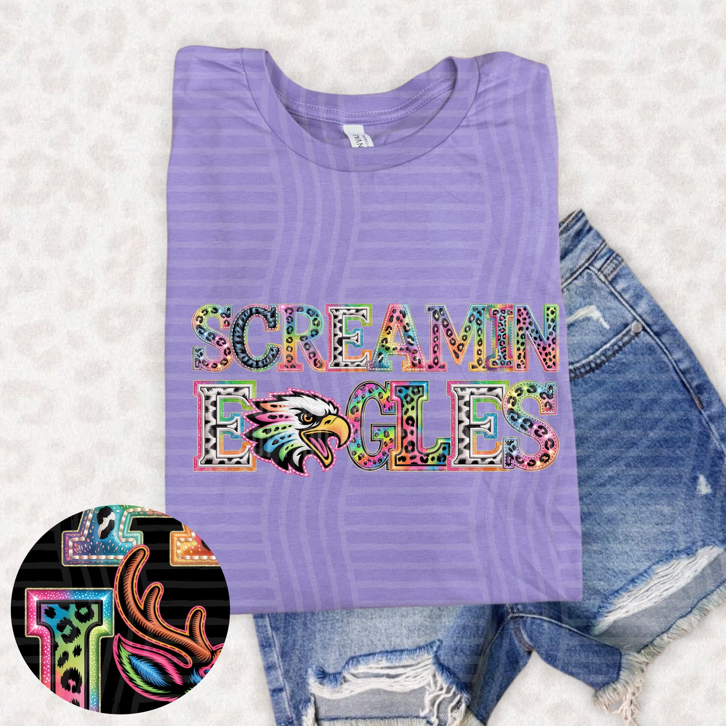Screamin Eagles (pink neon leopard)