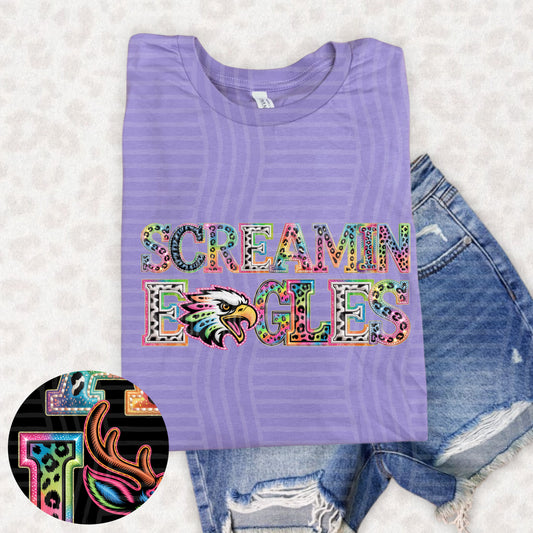 Screamin Eagles (pink neon leopard)