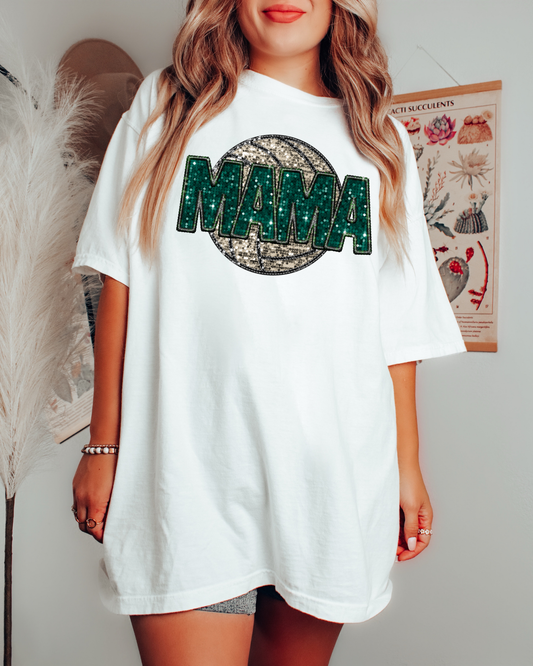 Mama Green Glitter Volleyball