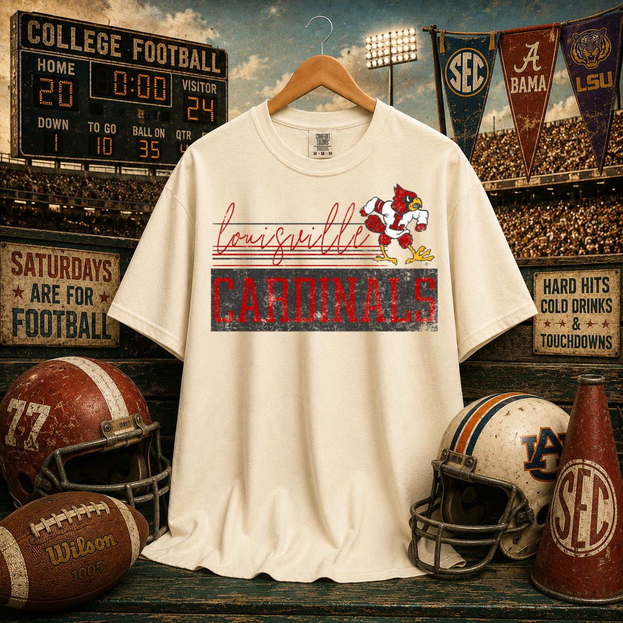 Retro Vibe Louisville Cardinals