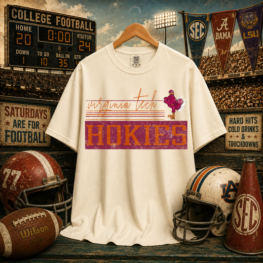 Retro Vibe Virginia Tech Hokies