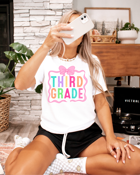 Third Grade (pink bow)