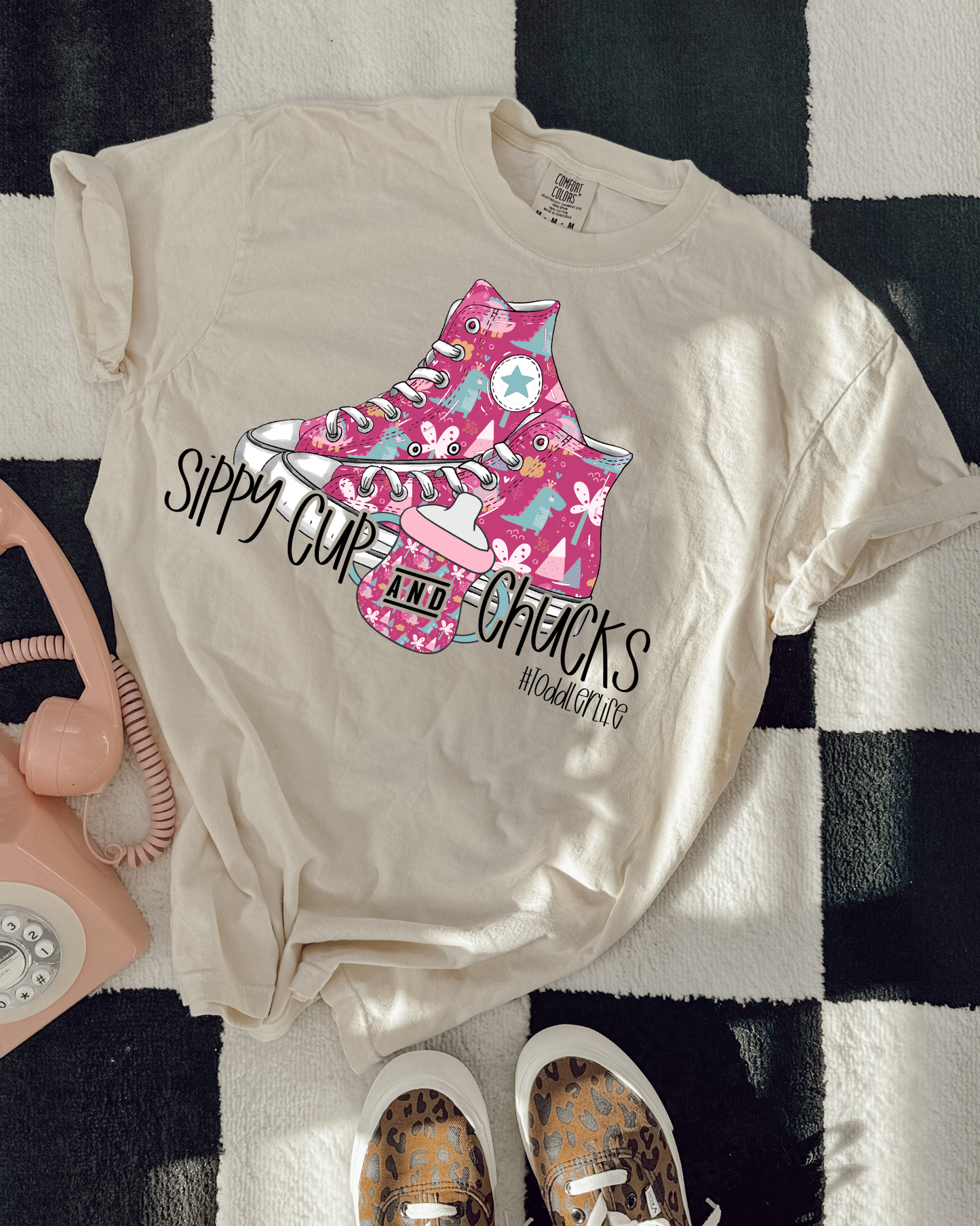 Sippy Cups And Chucks Pink