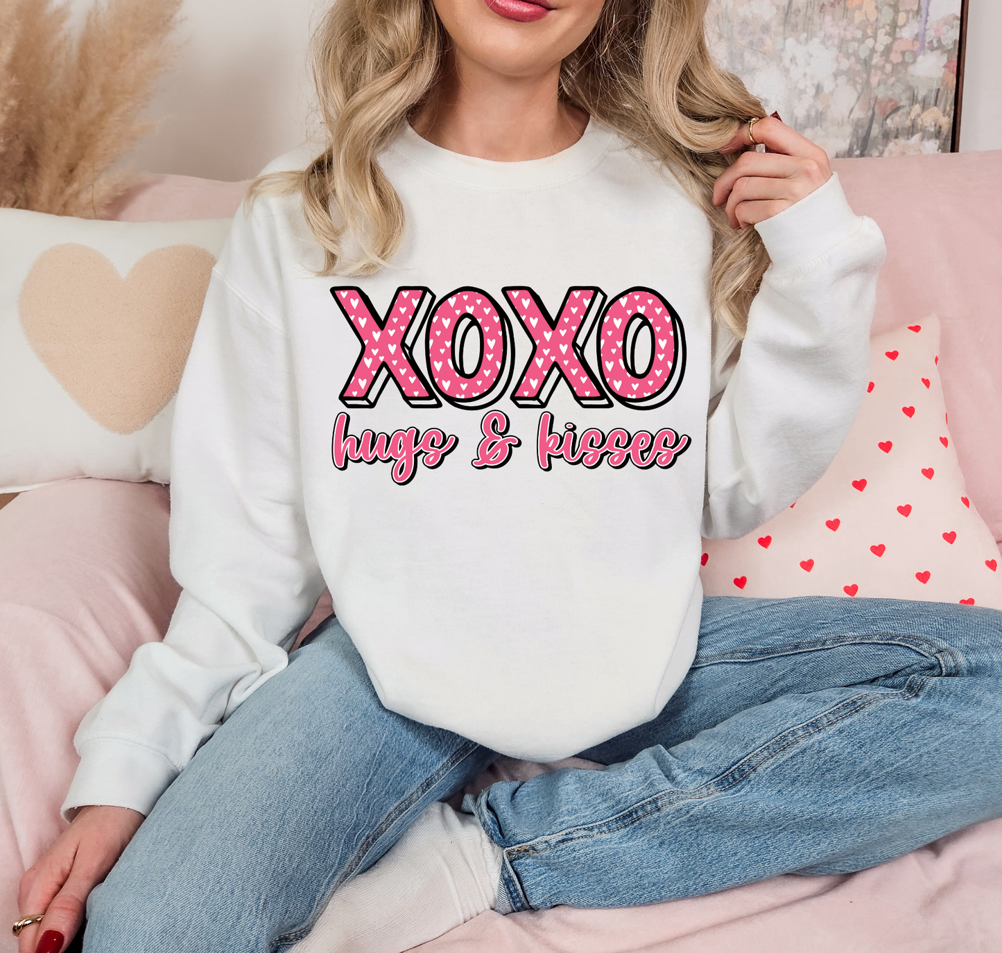 XOXO Hugs & Kisses Pink