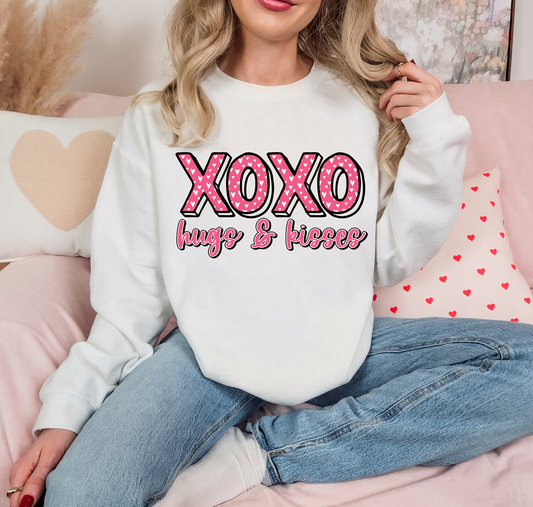 XOXO Hugs & Kisses Pink