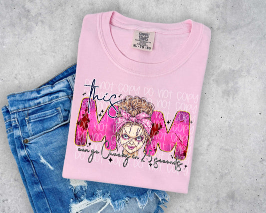 This mom can go Chucky in 2.5 seconds