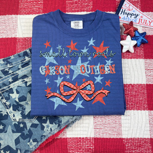 SMALL TOWN ROOTS GIBSON SOUTHERN RED WHITE & BLUE