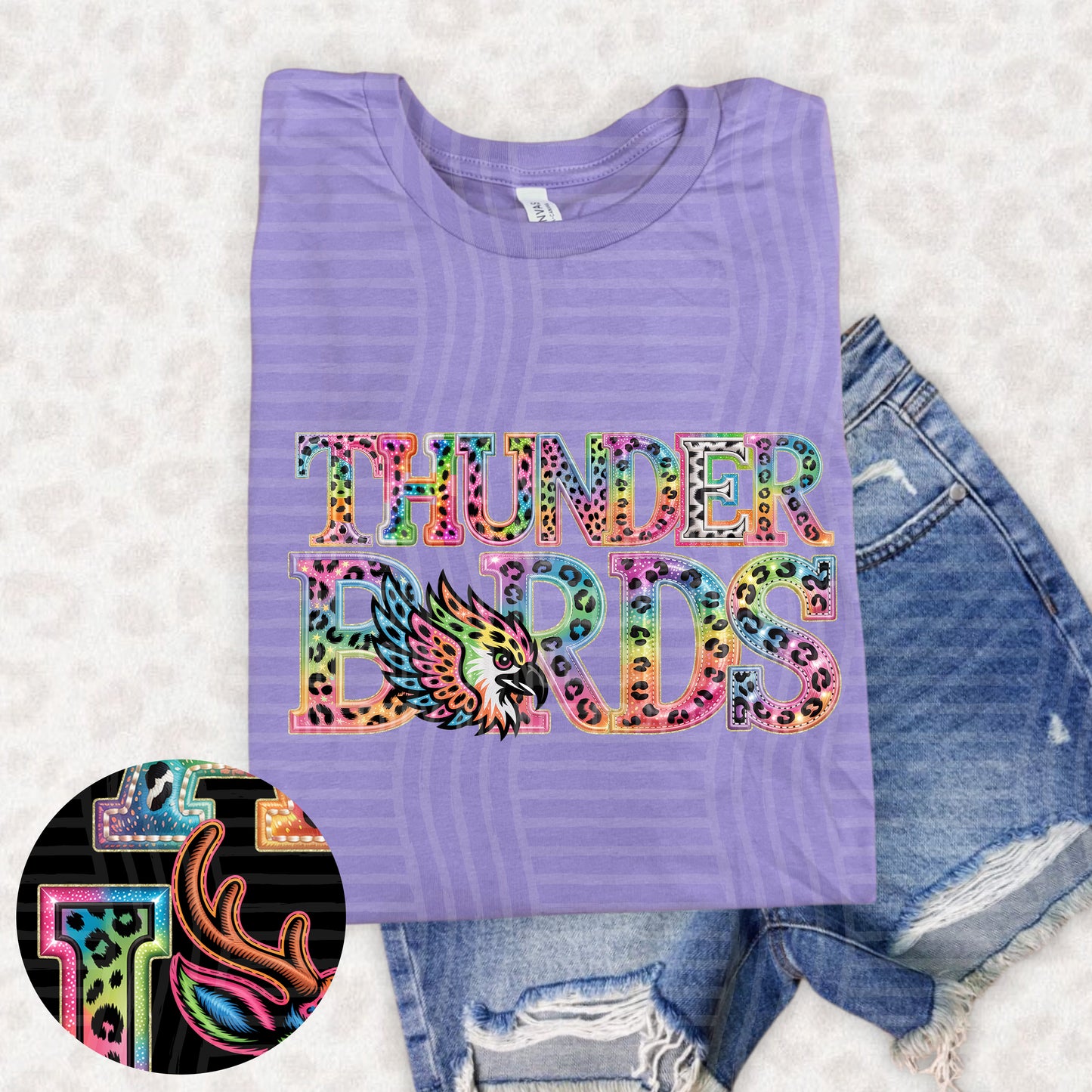 Thunder Birds (pink neon leopard)
