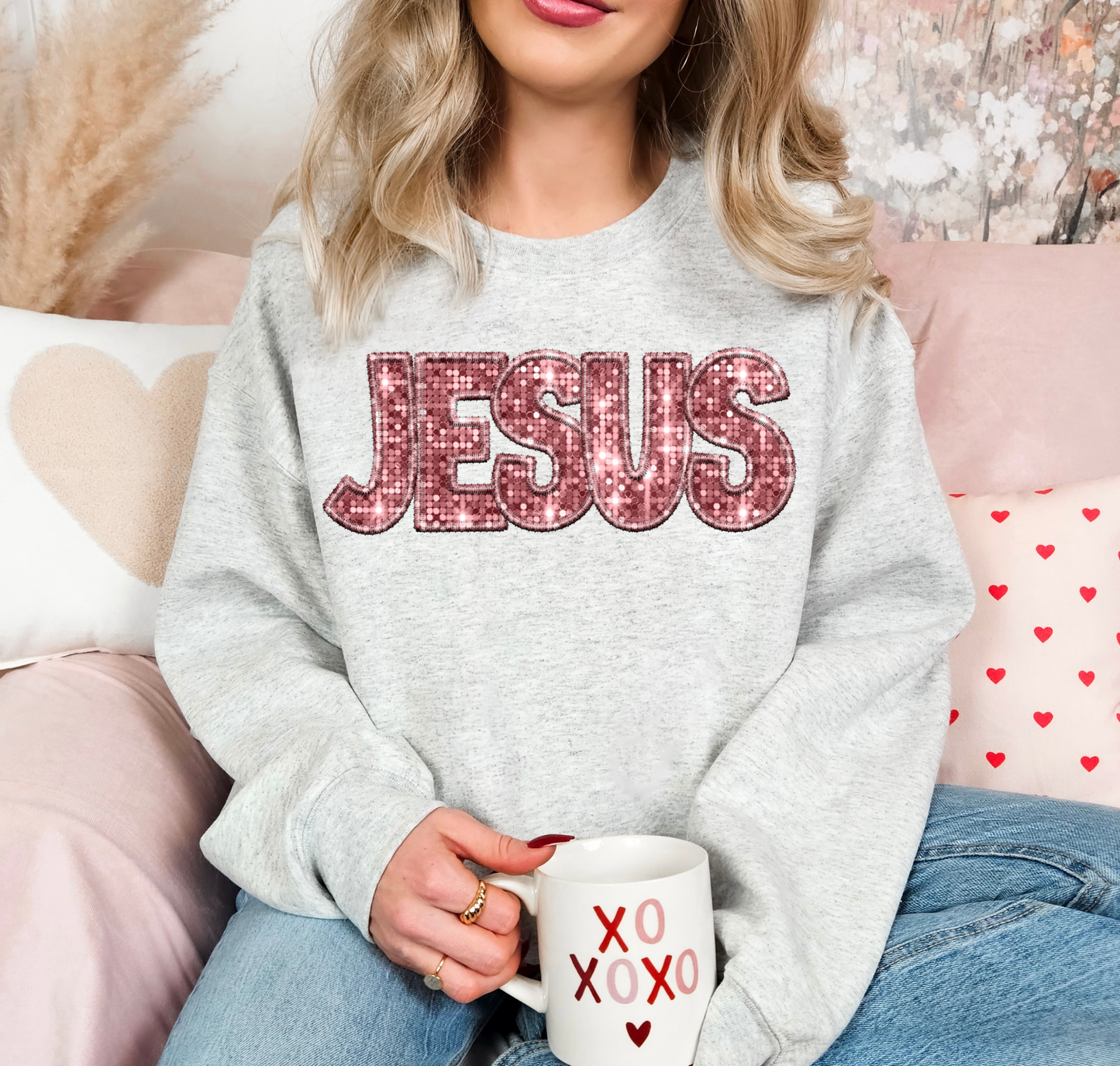 Jesus Pink Glitter
