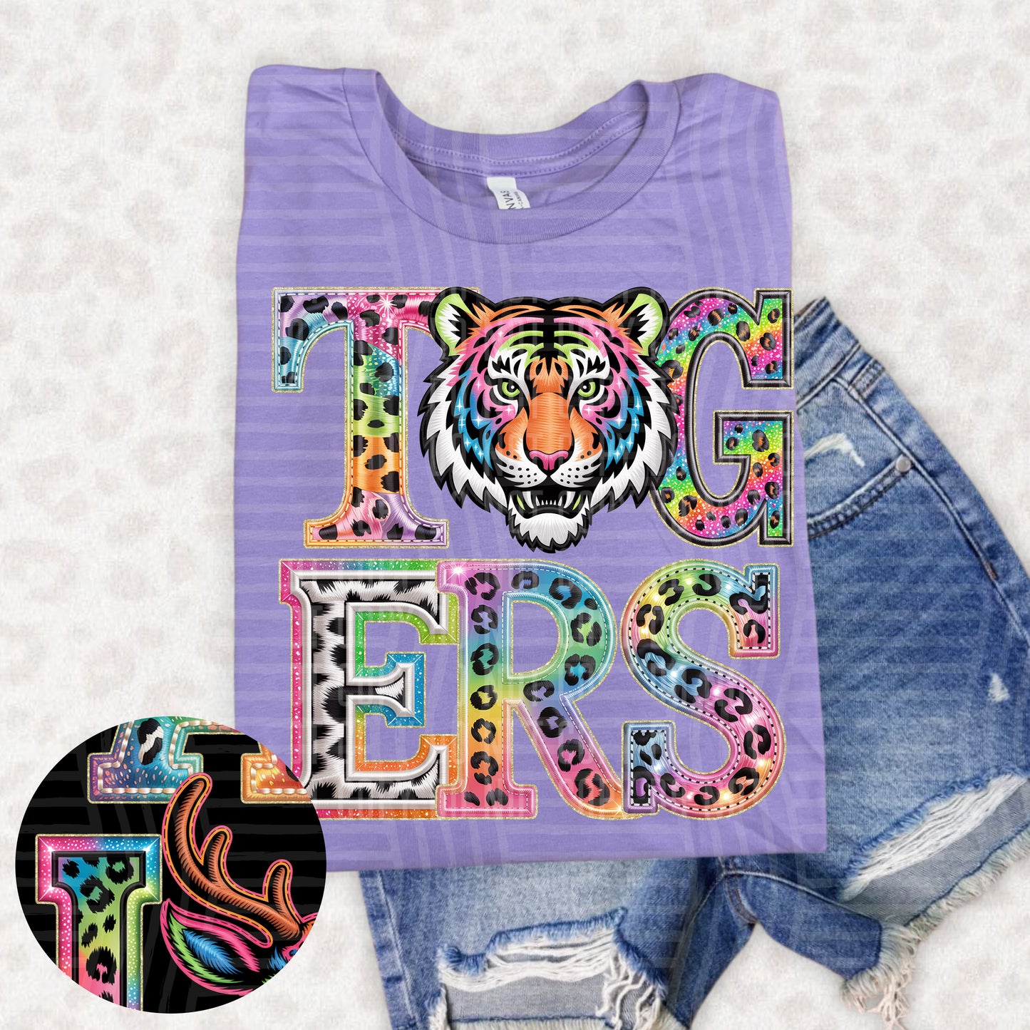Tigers (pink neon leopard)