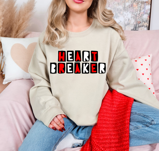 Heart Breaker Red And White
